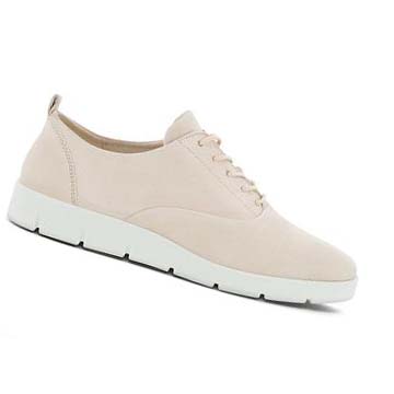 Women's Ecco Bella Laced Sneakers Beige | USA 205HAP